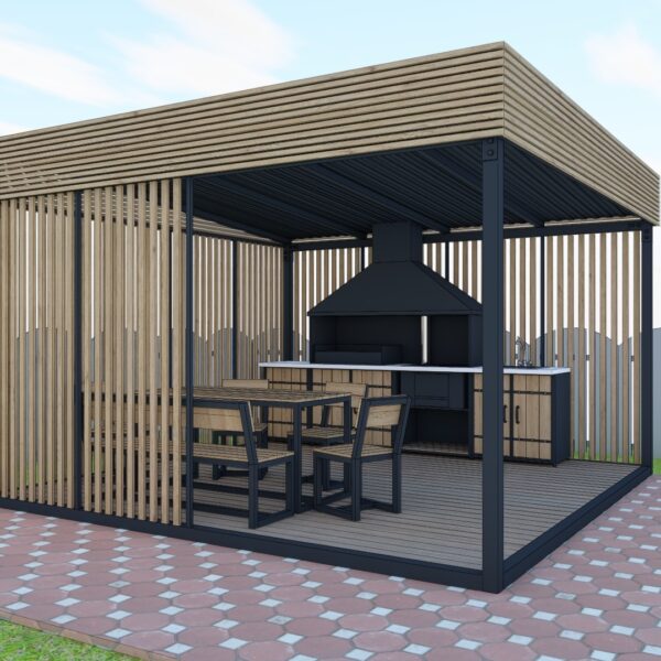 Беседка  лофт 15