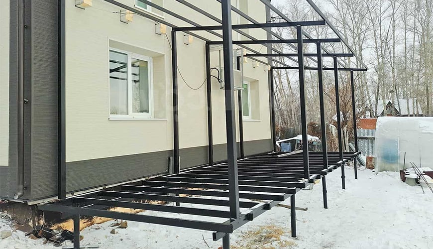 Каркас для терассы в стиле Лофт по выгодной цене