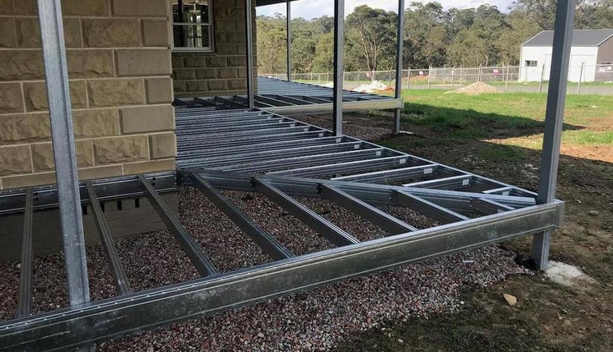 Каркас для терассы в стиле Лофт в Минске