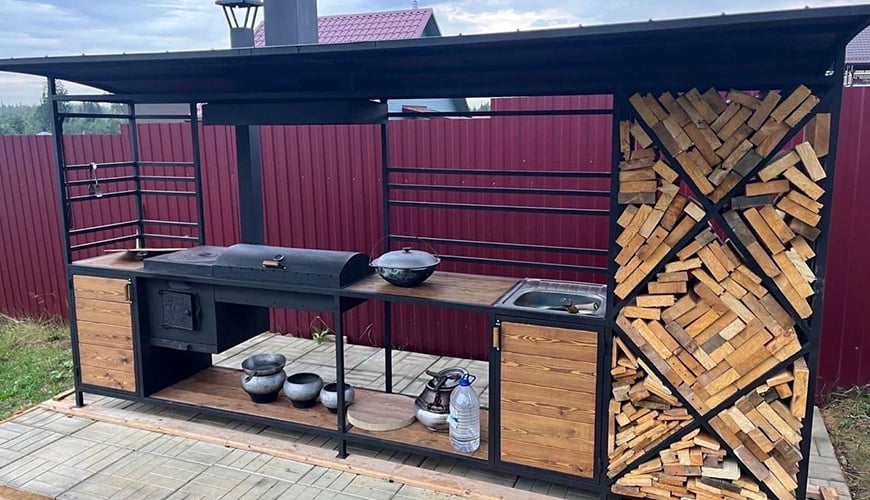 Мангальные комплексы в стиле Лофт под заказ