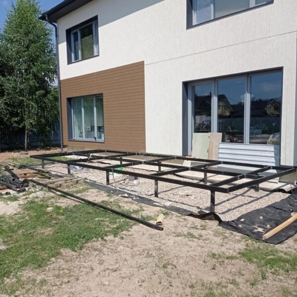 Металлокаркас для террасы 6