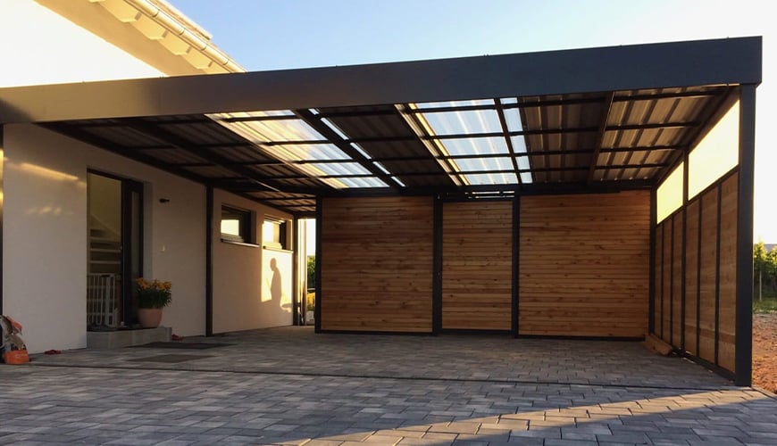 Навесы над авто в стиле Лофт