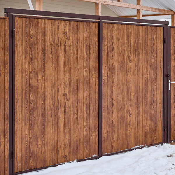 Распашные ворота 4