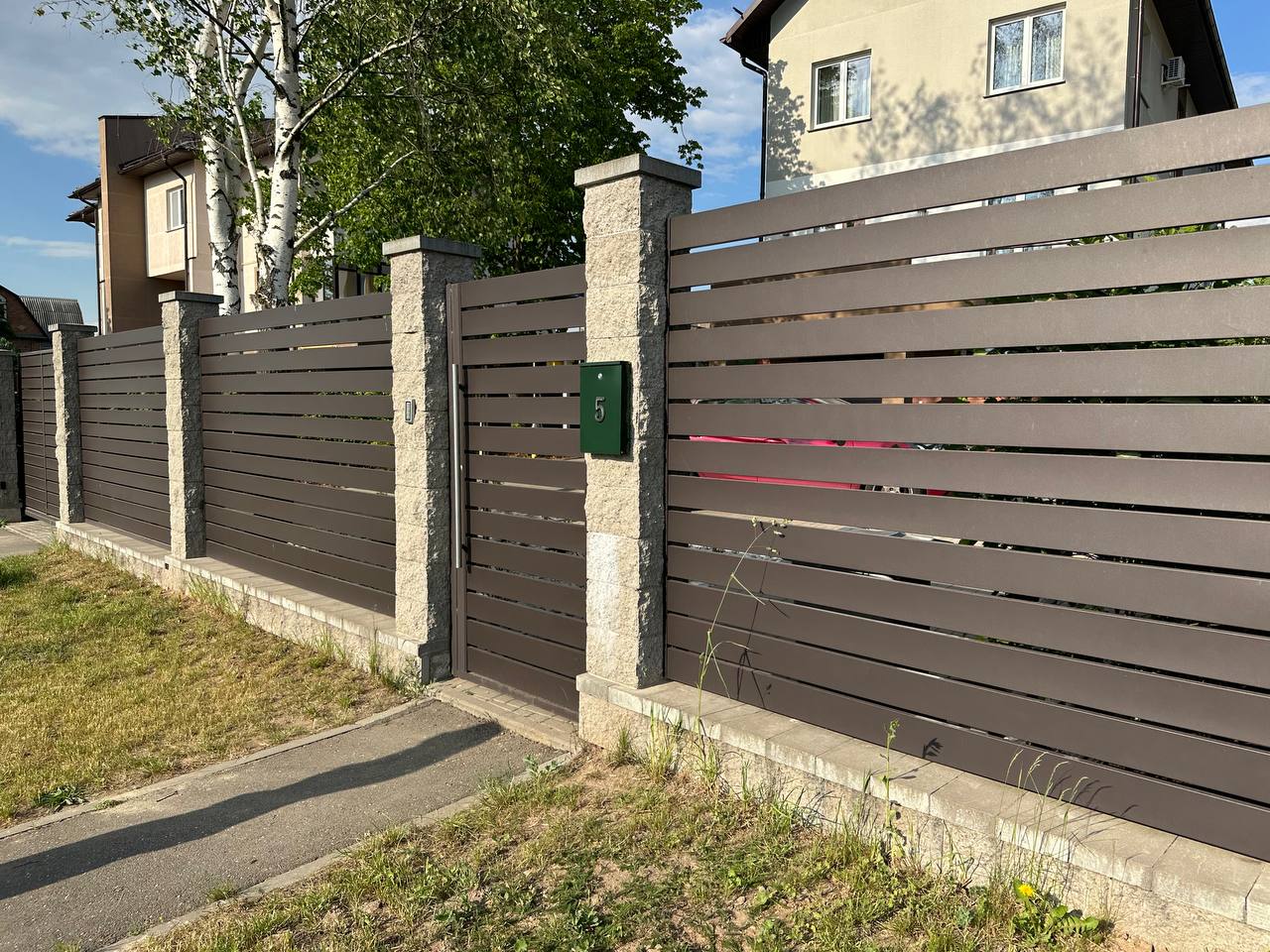 Забор из планкера ранчо 11
