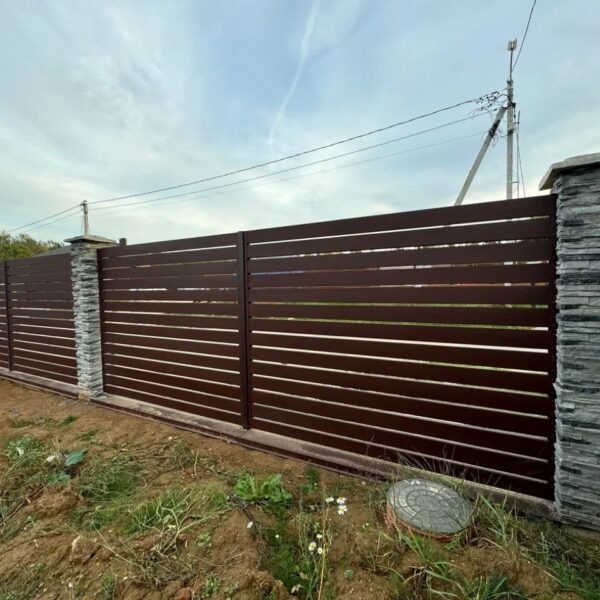 Забор из планкера ранчо 4
